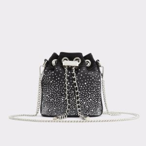 Aldo Roxy Bucket Clutch Tasche Schwarz | OBQ-714860