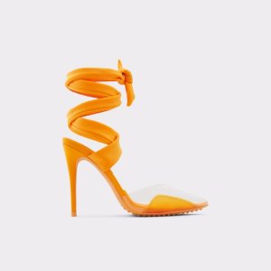 Aldo Salerno Riemchen Absatz - Stiletto Hohe Schuhe Orange | YVB-716092