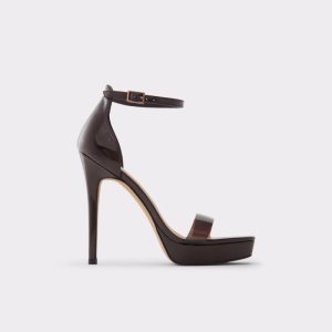 Aldo Scarlett High Sandal - Stiletto Plateauschuhe Dunkelbraun | BAP-529743