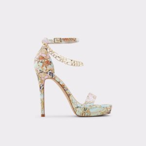 Aldo Scarlettchain Absatz Sandal - Stiletto Plateauschuhe Mehrfarbig | OFT-631754