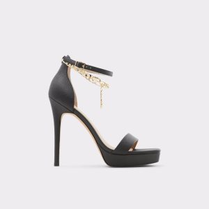 Aldo Scarlettchain Absatz Sandal - Stiletto Plateauschuhe Schwarz | OPB-298645