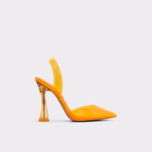 Aldo Solanti Sling Back High Blockabsatz Hellorange | NFP-156304