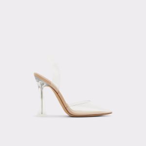 Aldo Solanti Sling Back High Blockabsatz Beige | XPR-452187