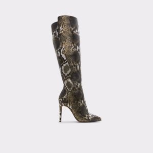 Aldo Sophialaan Knee-high - Stiletto Hohe Stiefel Khaki | WBN-217695