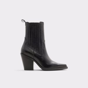 Aldo Talladega Western Chelsea Boots Schwarz | VIY-310427