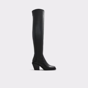Aldo Toro Over-the-knee Western Hohe Stiefel Schwarz | JNO-530192