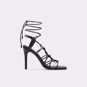Aldo Truelove Riemchen Absatz Sandal - Stiletto Hohe Schuhe Schwarz | KHV-872409