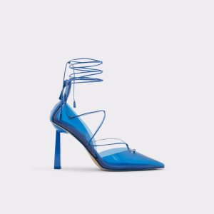 Aldo Uniatha Riemchen Absatz Hohe Schuhe Blau | RGY-039476