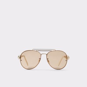 Aldo Unoe Square Sonnenbrille Gold | FKW-694320