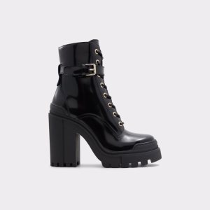 Aldo Uplift - Lug Sole Kampfstiefel Schwarz | VCS-916273