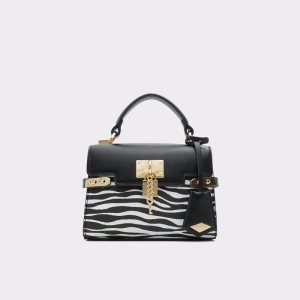 Aldo Vontessa Top Handle Handtasche Schwarz | RYU-062394